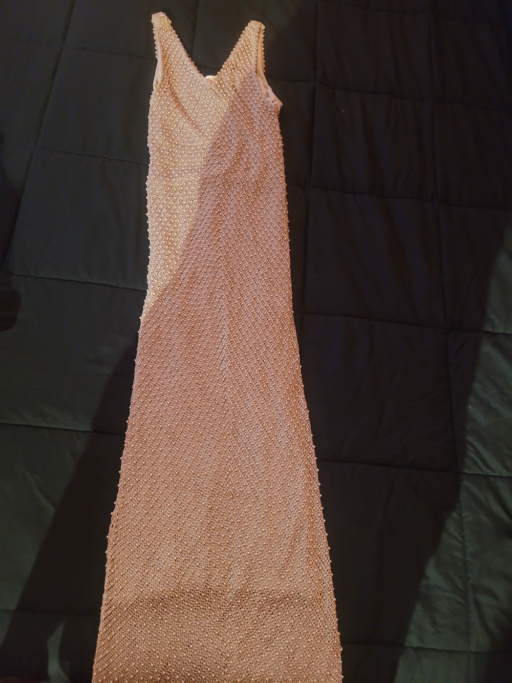 Beaded Blush Pink Evening Gown